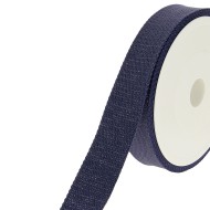 Sangle coton scintillante 30mm bleu Sangle coton scintillante 30mm bleu