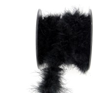 Ruban plumes marabout N°3 noir