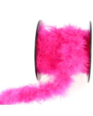 Ruban plumes marabout N°3 fuchsia Ruban plumes marabout N°3 fuchsia