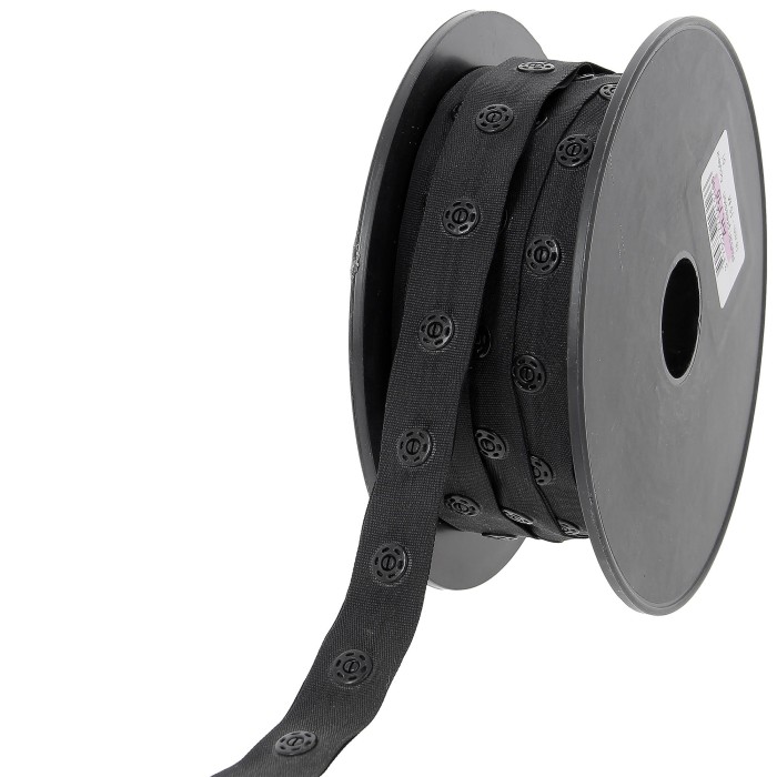 Ruban pression 20mm noir Ruban pression 20mm noir