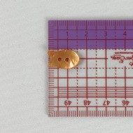 Bouton nacre poisson orange