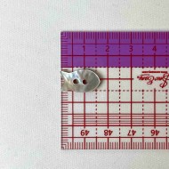 Bouton nacre poisson écru Bouton nacre poisson écru