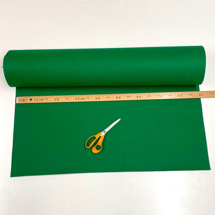 Tissu feutrine polyester vert sapin