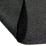 Tissu feutrine polyester noir
