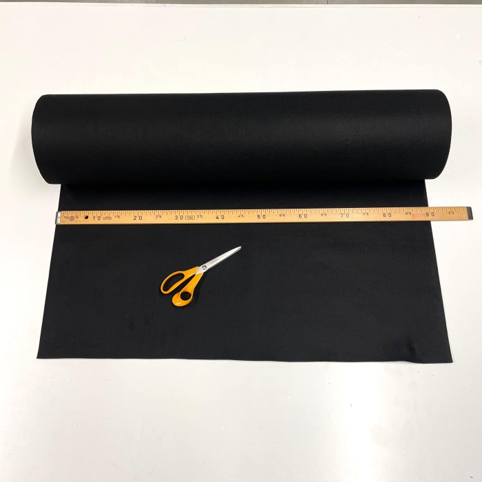 Tissu feutrine polyester noir