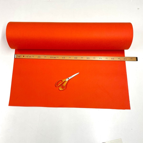 Tissu feutrine polyester orange Tissu feutrine polyester orange