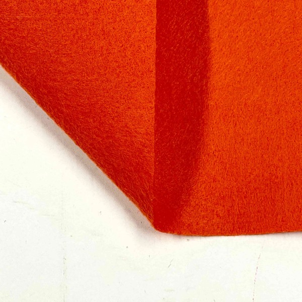 Tissu feutrine polyester orange Tissu feutrine polyester orange