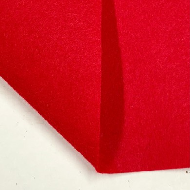 Tissu feutrine polyester rouge