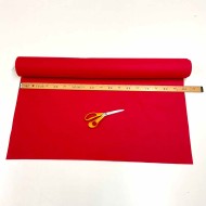 Tissu feutrine polyester rouge