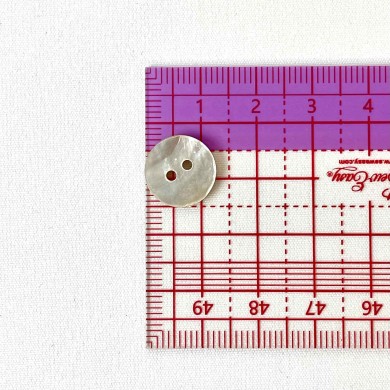 Bouton nacre rond blanc Bouton nacre rond blanc