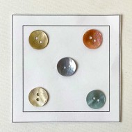 Bouton nacre rond blanc Bouton nacre rond blanc