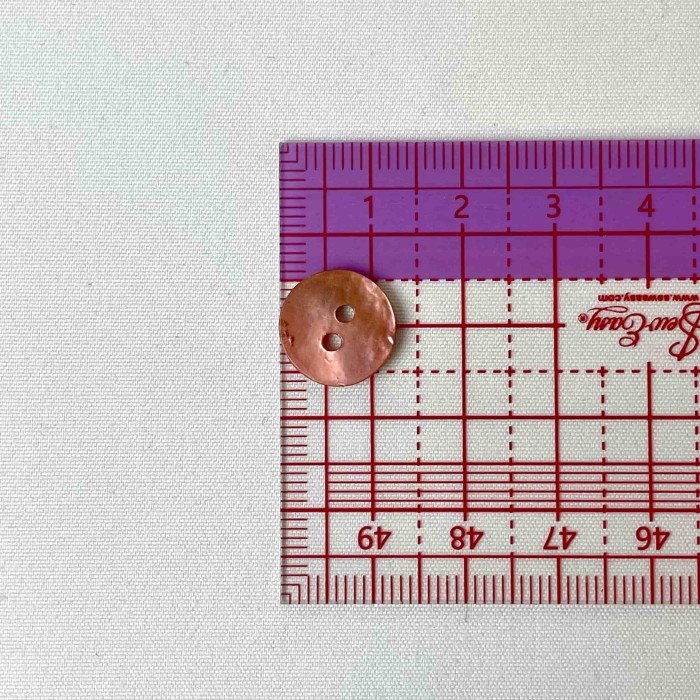 Bouton nacre rond rose Bouton nacre rond rose