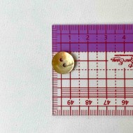 Bouton nacre rond jaune