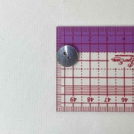 Bouton nacre rond bleu