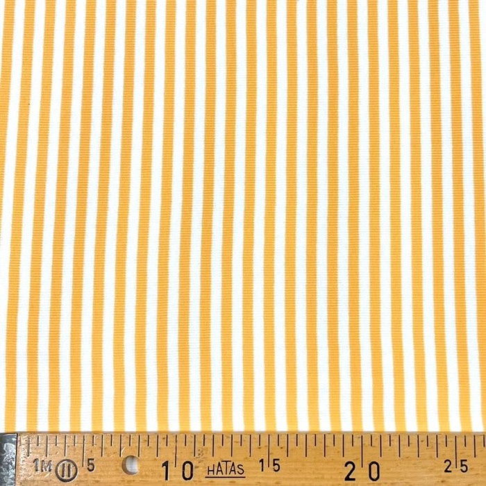 Tissu jersey coton à rayures jaune blanc 80cm Tissu jersey coton à rayures jaune blanc 80cm