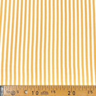 Tissu jersey coton à rayures jaune blanc 80cm Tissu jersey coton à rayures jaune blanc 80cm