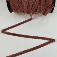 Dentelle Rachel entre-deux polyester marron