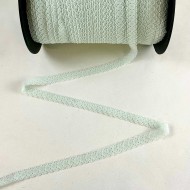 Dentelle Rachel entre-deux polyester menthe pâle