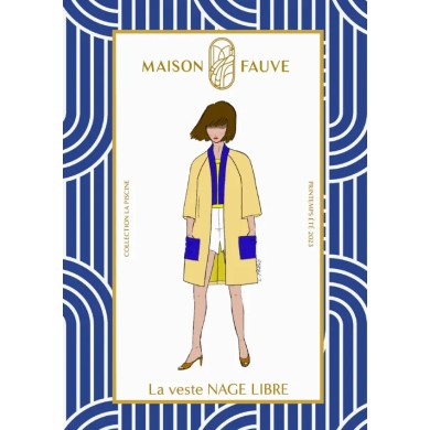 Patron couture veste : NAGE LIBRE - Maison FAUVE Patron couture veste : NAGE LIBRE - Maison FAUVE