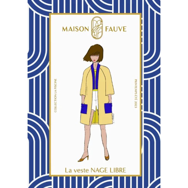 Patron couture veste : NAGE LIBRE - Maison FAUVE Patron couture veste : NAGE LIBRE - Maison FAUVE