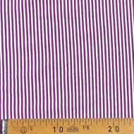 Tissu jersey coton à rayures violet blanc Tissu jersey coton à rayures violet blanc
