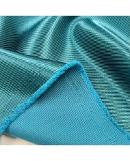 Tissu twill laine polyamide bleu canard - Haute couture Tissu twill laine polyamide bleu canard - Haute couture