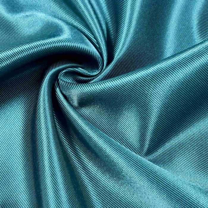 Tissu twill laine polyamide bleu canard - Haute couture Tissu twill laine polyamide bleu canard - Haute couture