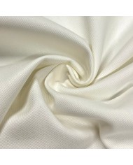Tissu sergé coton blanc cassé Haute couture Tissu sergé coton blanc cassé Haute couture