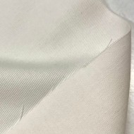 Tissu sergé coton blanc cassé Haute couture