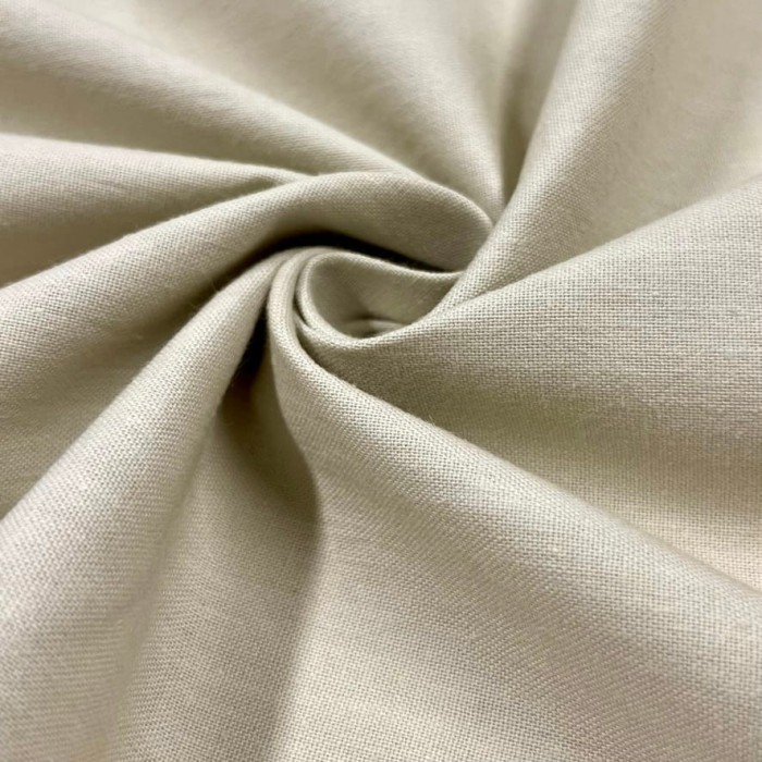 Tissu cretonne uni écru Tissu cretonne uni écru