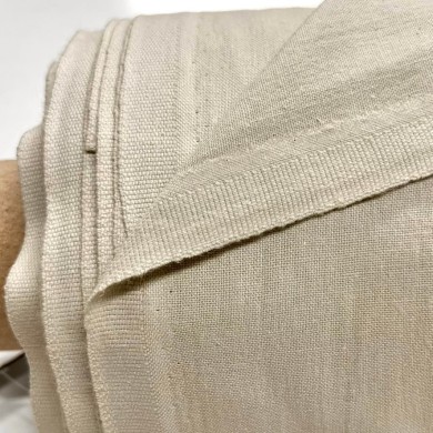 Tissu cretonne uni écru Tissu cretonne uni écru