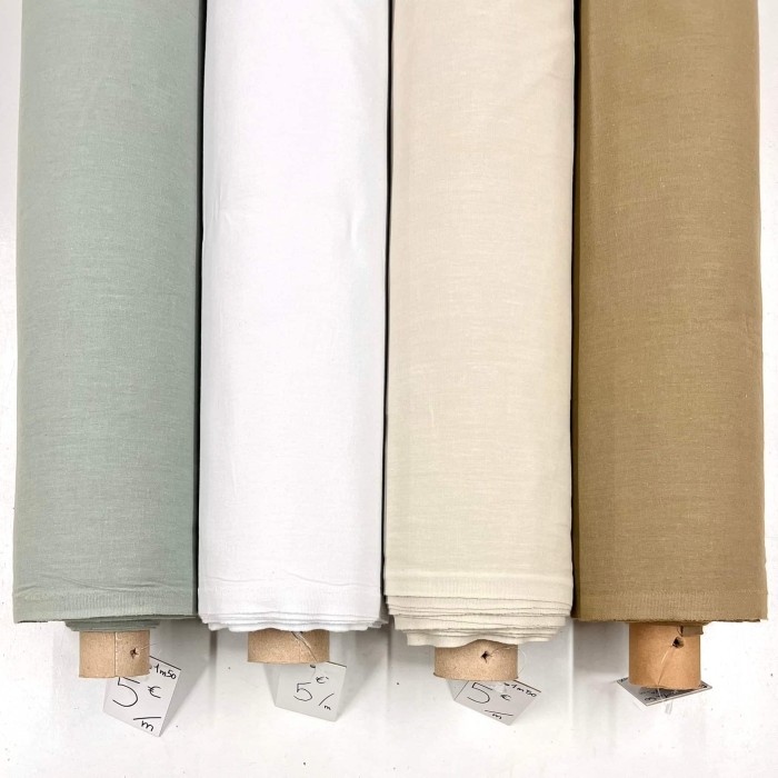 Tissu cretonne uni taupe Tissu cretonne uni taupe