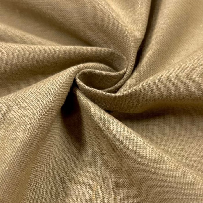 Tissu cretonne uni taupe Tissu cretonne uni taupe