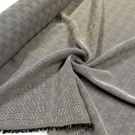 Tissu viscose acétate London carreaux Haute couture