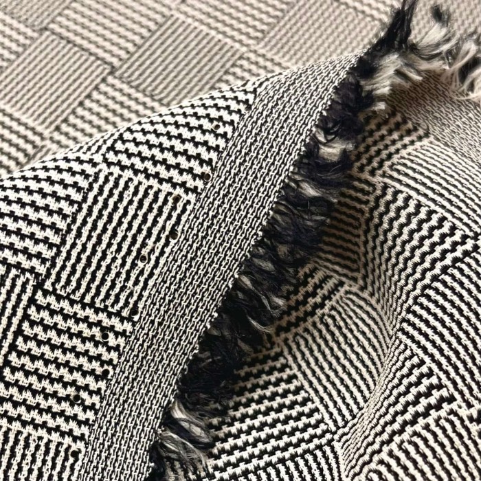 Tissu viscose acétate London carreaux Haute couture