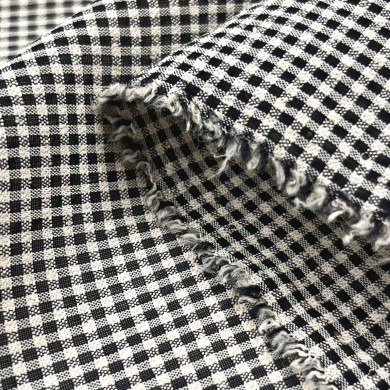 Tissu viscose autres fibres petit carré Haute couture