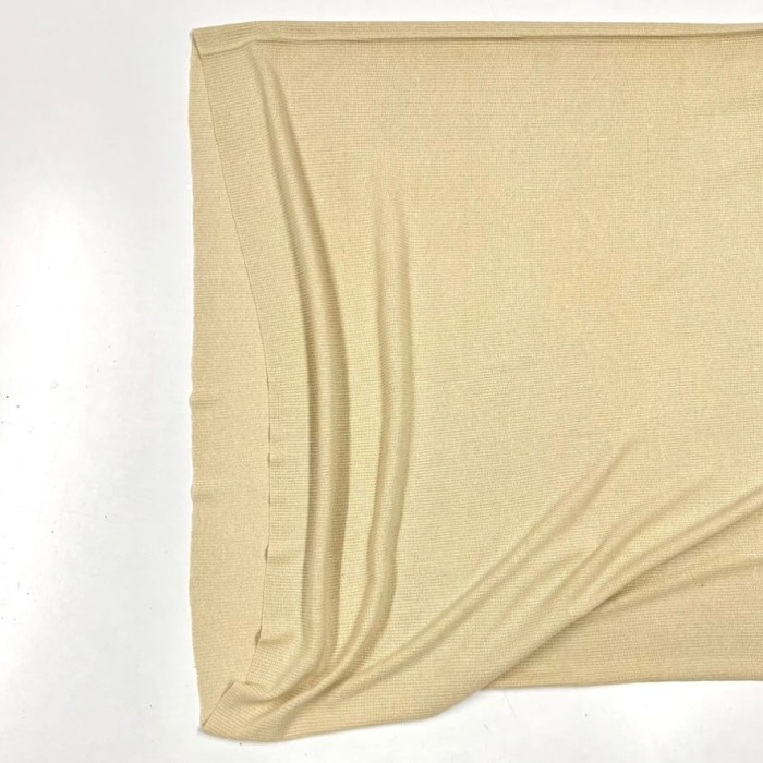 Tissu jersey tubulaire acrylique beige 70cm