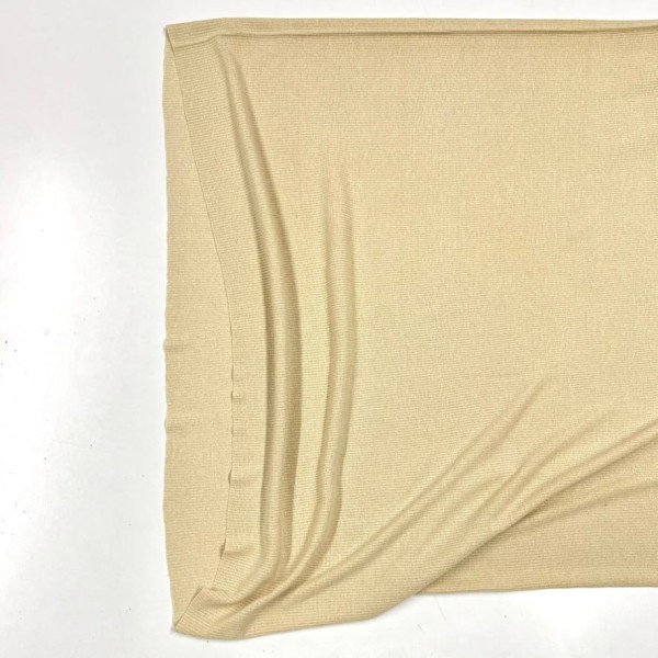 Tissu jersey tubulaire acrylique beige 70cm Tissu jersey tubulaire acrylique beige 70cm