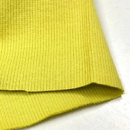 Tissu jersey tubulaire côtelé coton vert clair 40cm