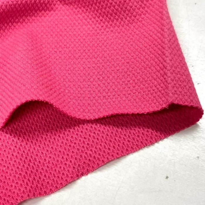 Tissu jersey tubulaire coton rose vif 80cm