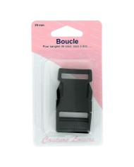 Boucle pour sangle 25 mm noir Boucle pour sangle 25 mm noir