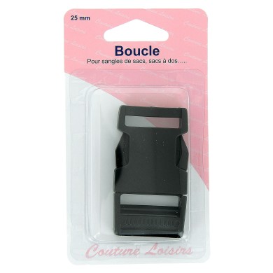 Boucle pour sangle 25 mm noir Boucle pour sangle 25 mm noir