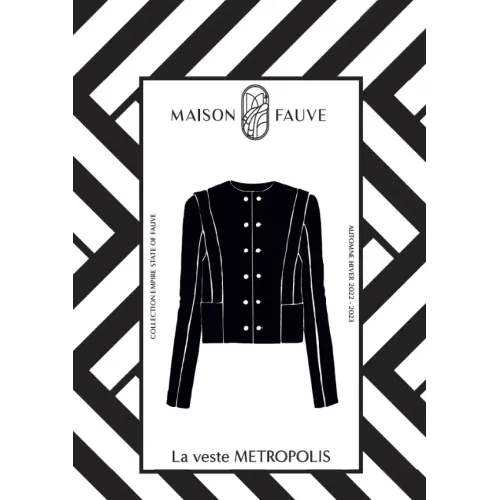 Patron couture Veste : Metropolis - Maison FAUVE