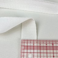 Tresse coton blanc 25mm Tresse coton blanc 25mm