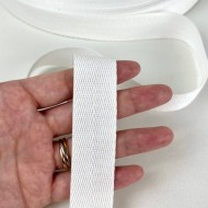 Tresse coton blanc 25mm Tresse coton blanc 25mm