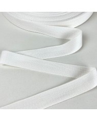 Tresse coton blanc 25mm