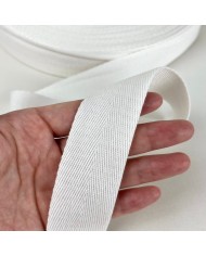 Tresse coton blanc 35mm Tresse coton blanc 35mm
