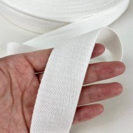 Tresse coton blanc 35mm Tresse coton blanc 35mm