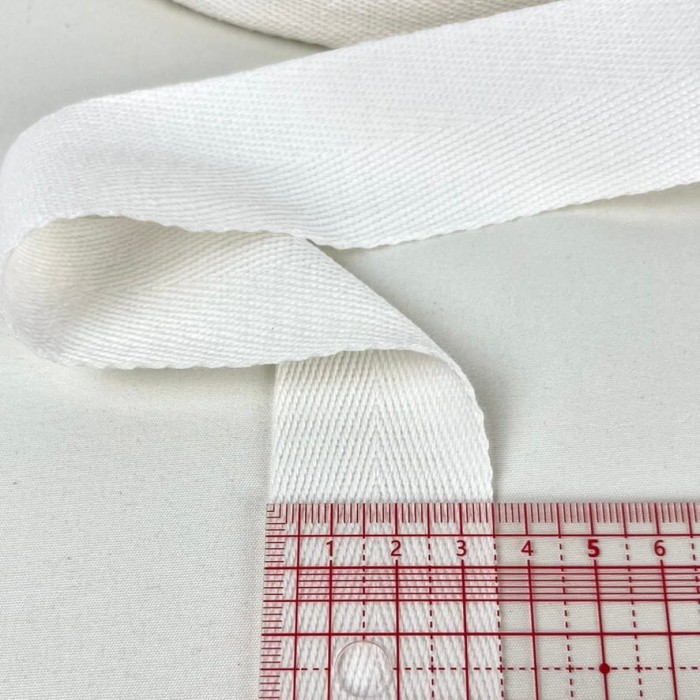 Tresse coton blanc 35mm Tresse coton blanc 35mm