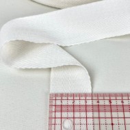 Tresse coton blanc 35mm Tresse coton blanc 35mm